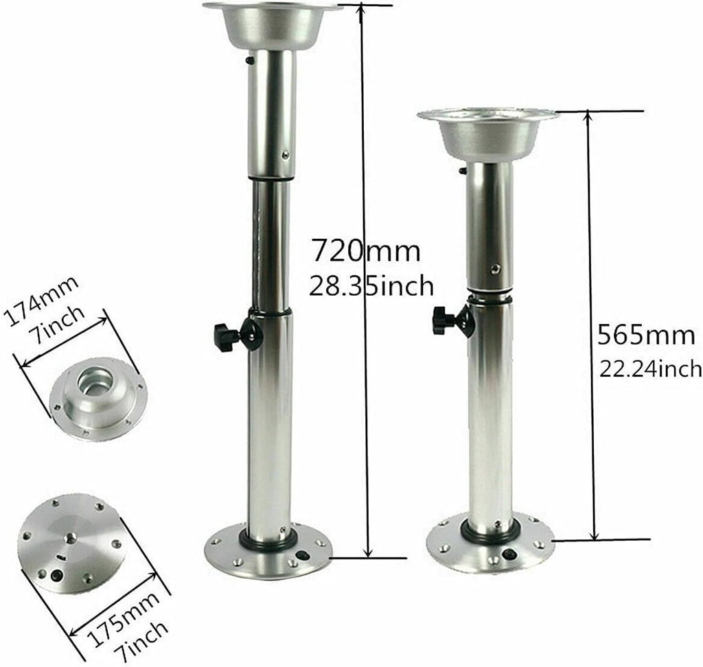 28Inch Adjustable Telescopic Pedestal with Mount Base Parts N193