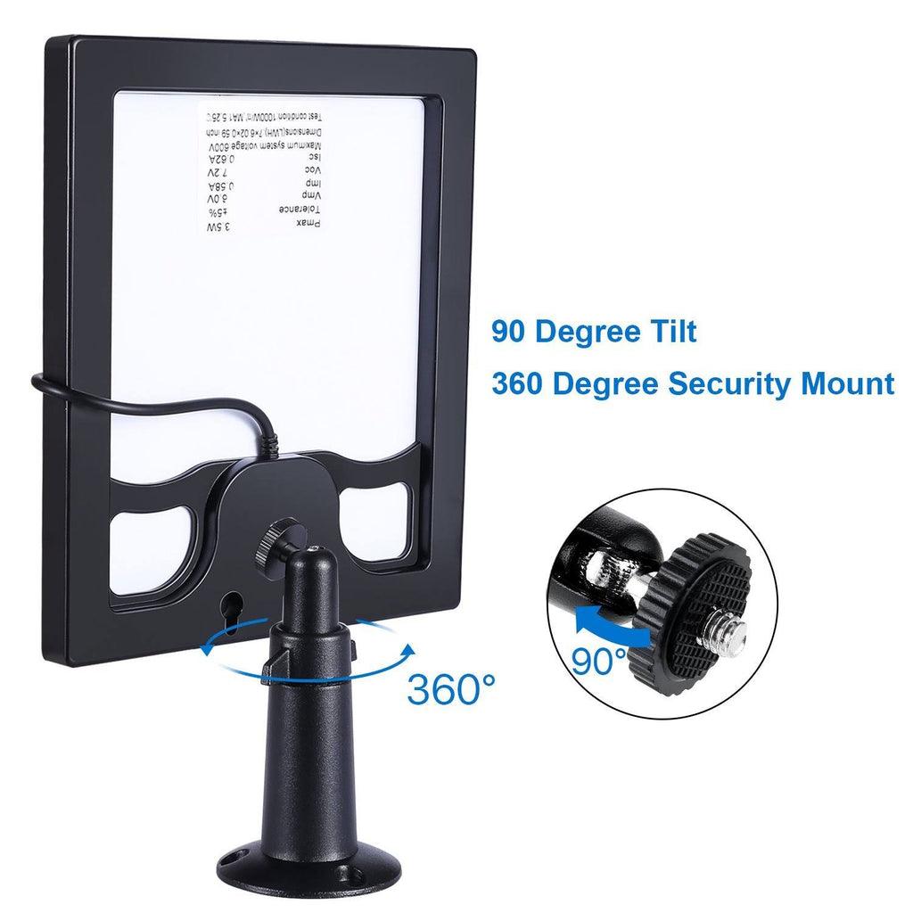 Solar Panel for Ring Spotlight Cam with Security Wall Mount 3.6 M Cable Q716806
