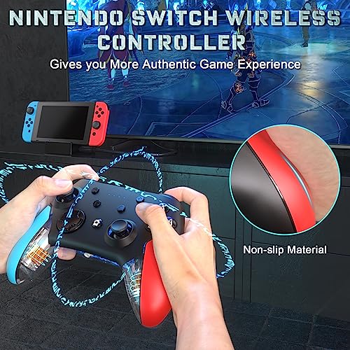 Wireless Pro Controller for Nintendo Switch 2/Switch/Lite/Switch OLED/PC with Wake-up, Turbo Vibration J791