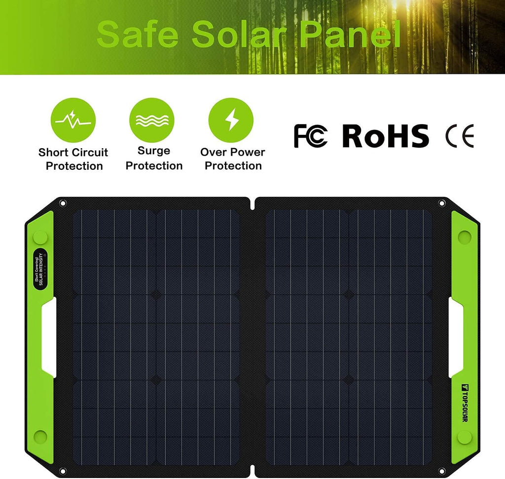 60W Foldable Portable Solar Panel Charger Kit with Dual USB Ports X9745