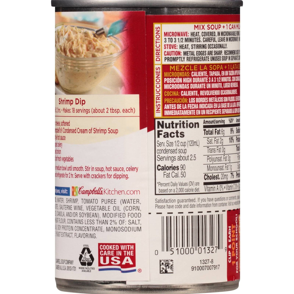 10.5 oz Can Cream of Shrimp Soup Pack of 12 D517500