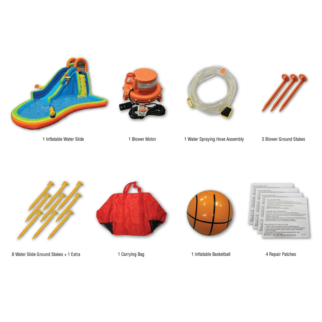 Inflatable Outdoor Backyard Water Slide Splash Toy C5696