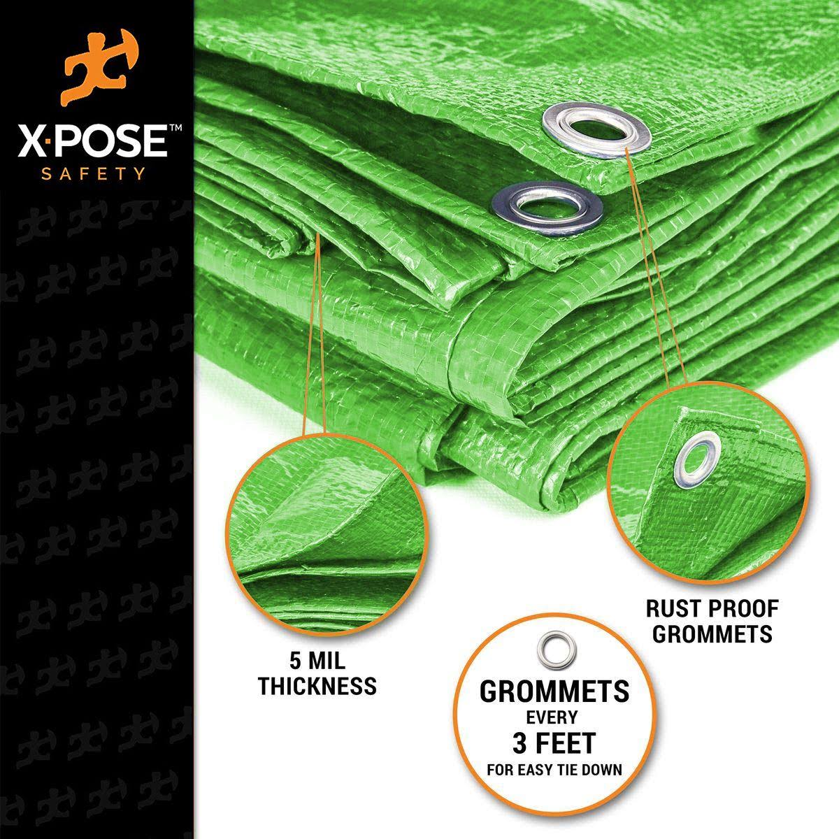 Green Poly Tarps - Case of 40 G6443