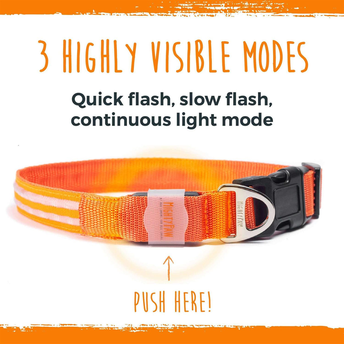 LED Dog Collar USB Rechargeable U670900