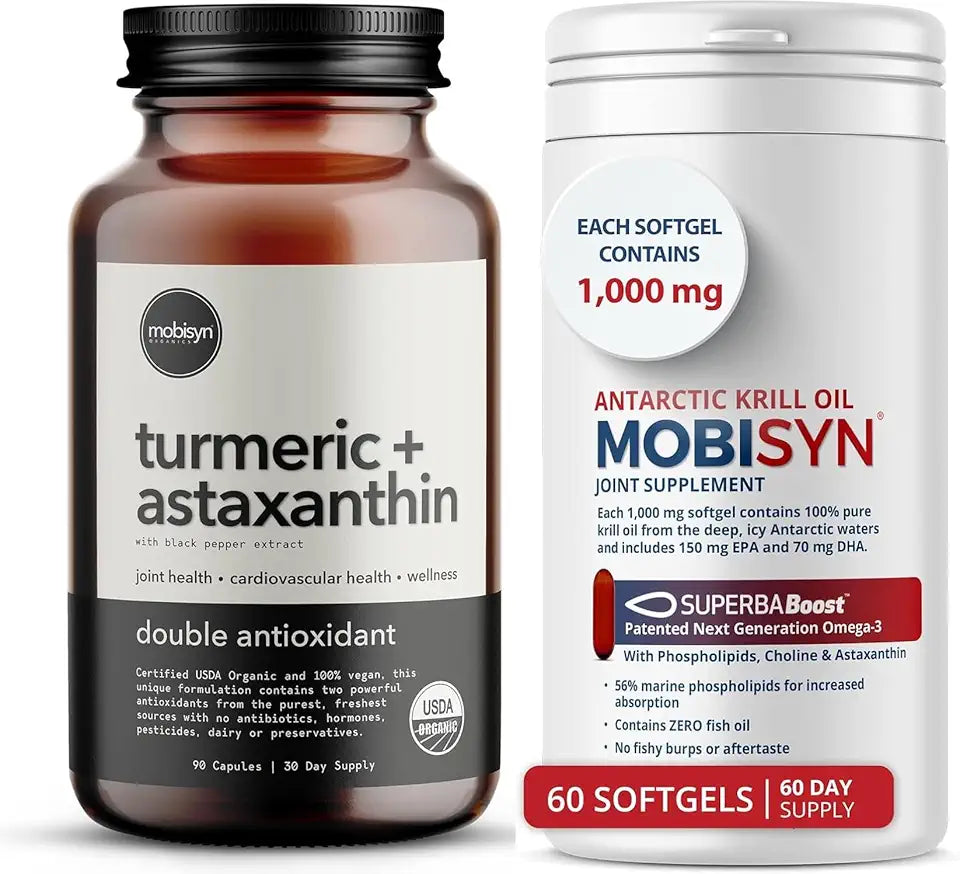 Turmeric with Astaxanthin Supplement + Krill Oil J92112