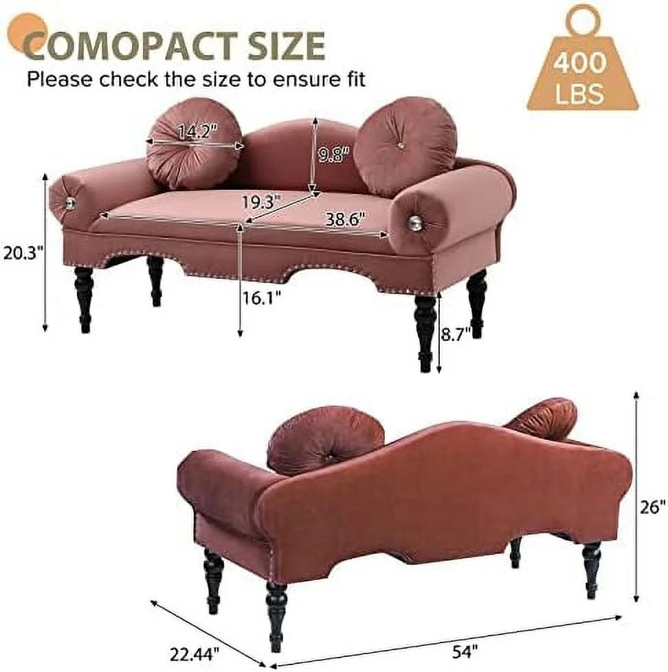 2 Seater Velvet Loveseat Sofa C829495
