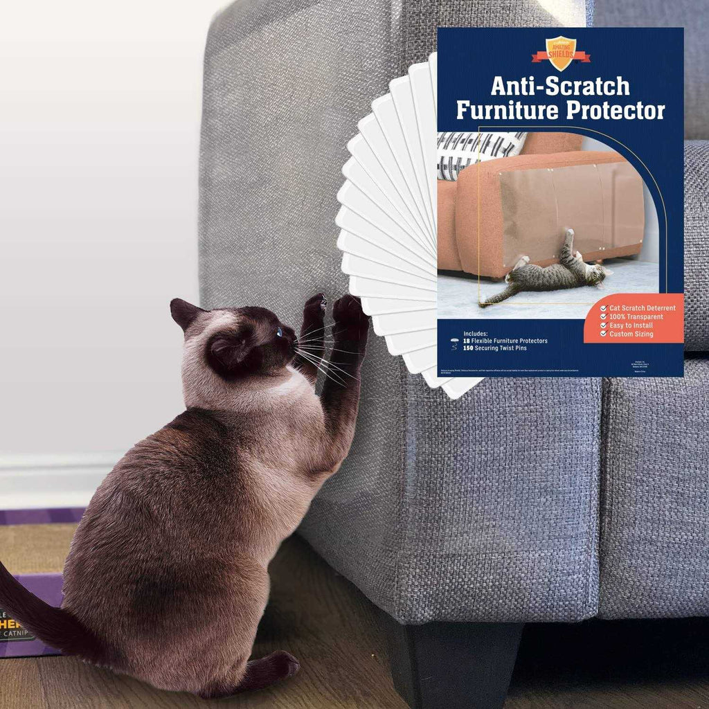 Cat Scratch Deterrent 6-Pack 17-inch x 12-inch Furniture Protectors B70593