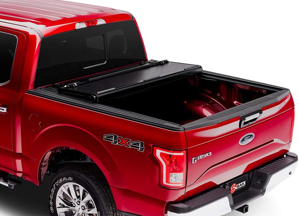 Black Hard Folding Truck Bed Tonneau Cover L59657