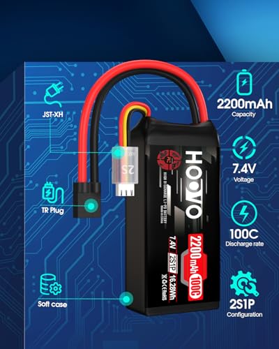 3S 2200mAh 80C 11.1V Shorty Lipo Battery Pack 2 Pack I1630