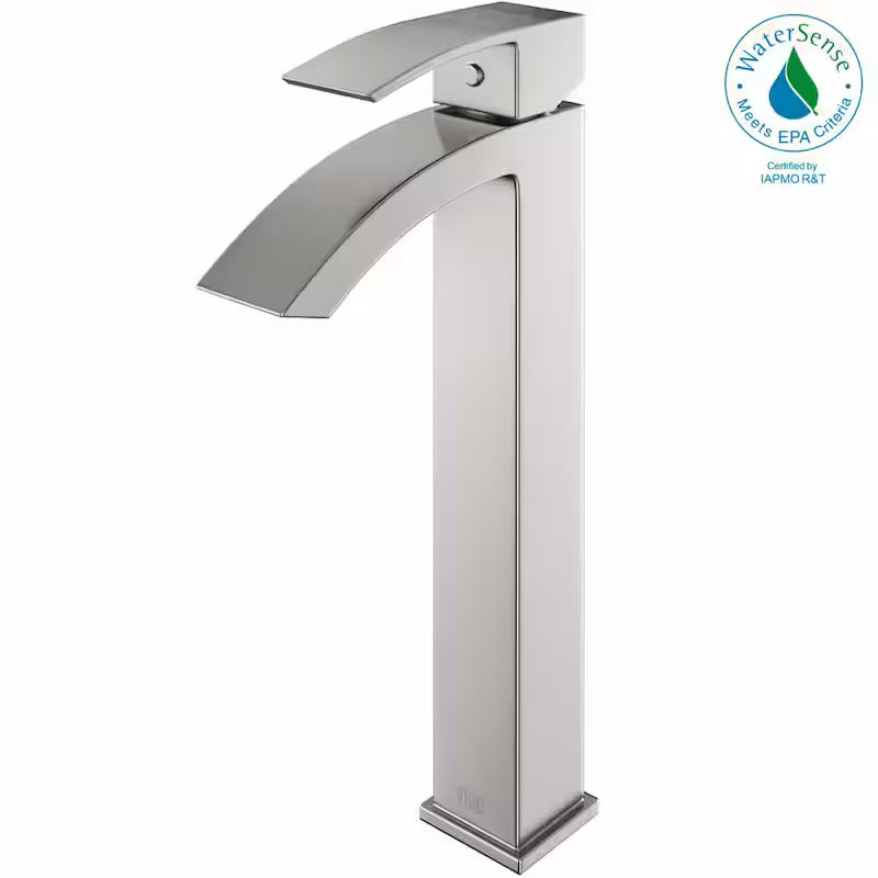 Single Handle Brushed Nickel Bathroom Faucet W638127
