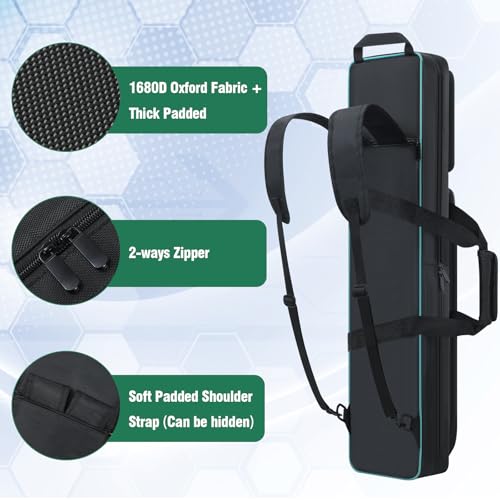 4x5 Soft Padded Pool Cue Case with Backpack Straps H2296