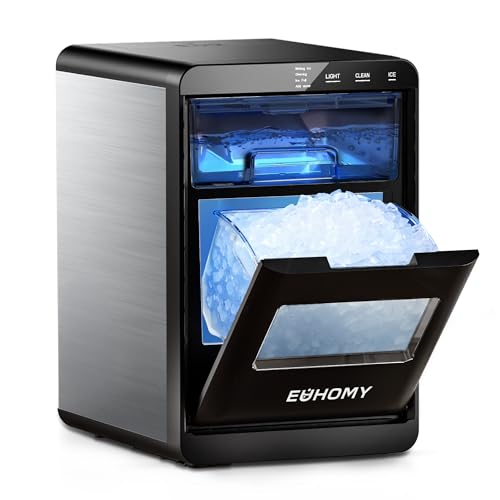 44Lbs/24H Self-Cleaning Nugget Ice Maker with Ice Scoop & Basket C372