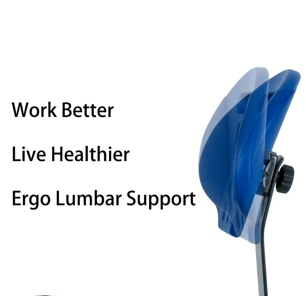 Blue Polyurethane Drafting Stool Chair O56552