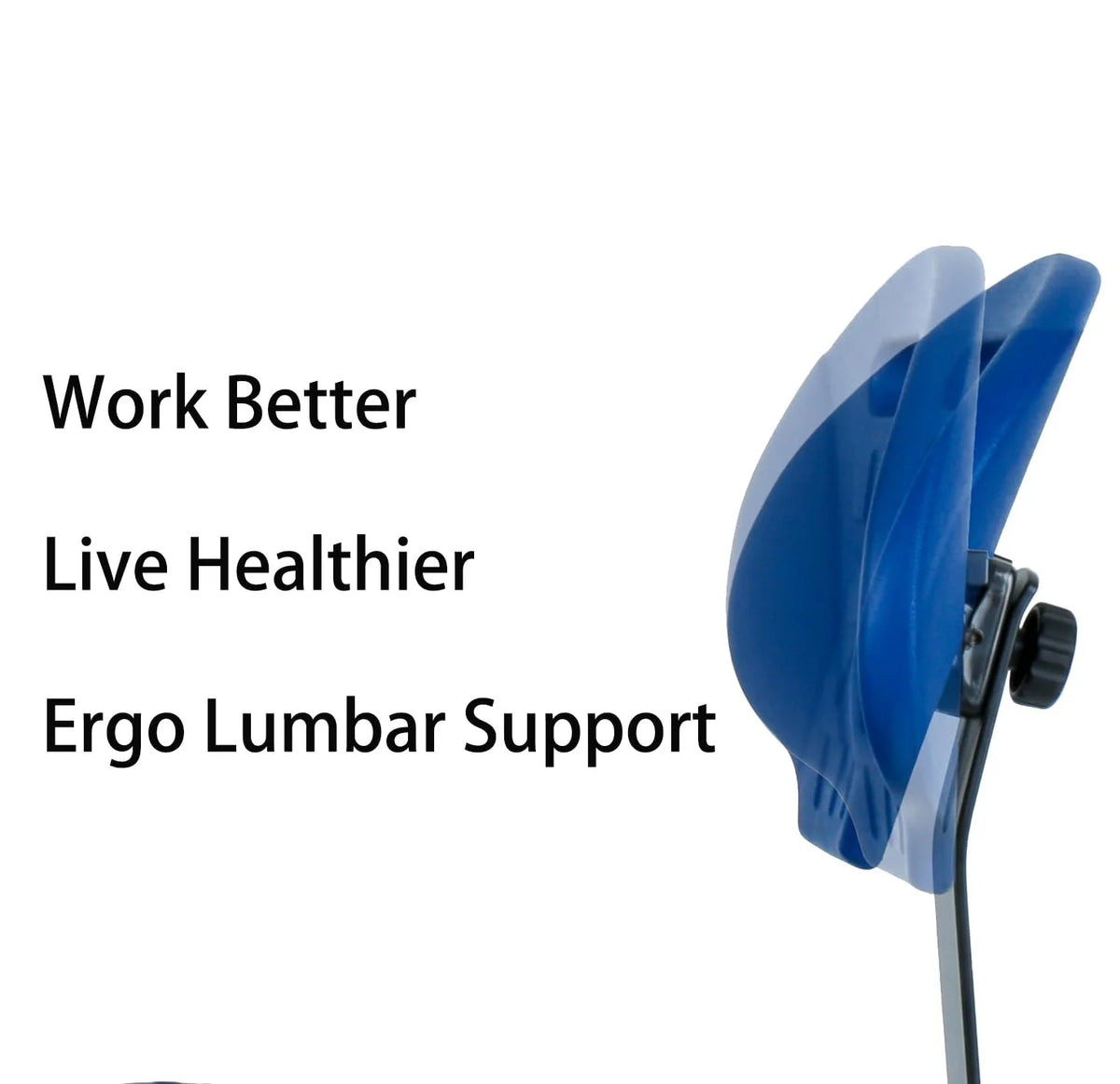 Blue Polyurethane Drafting Stool Chair O56552