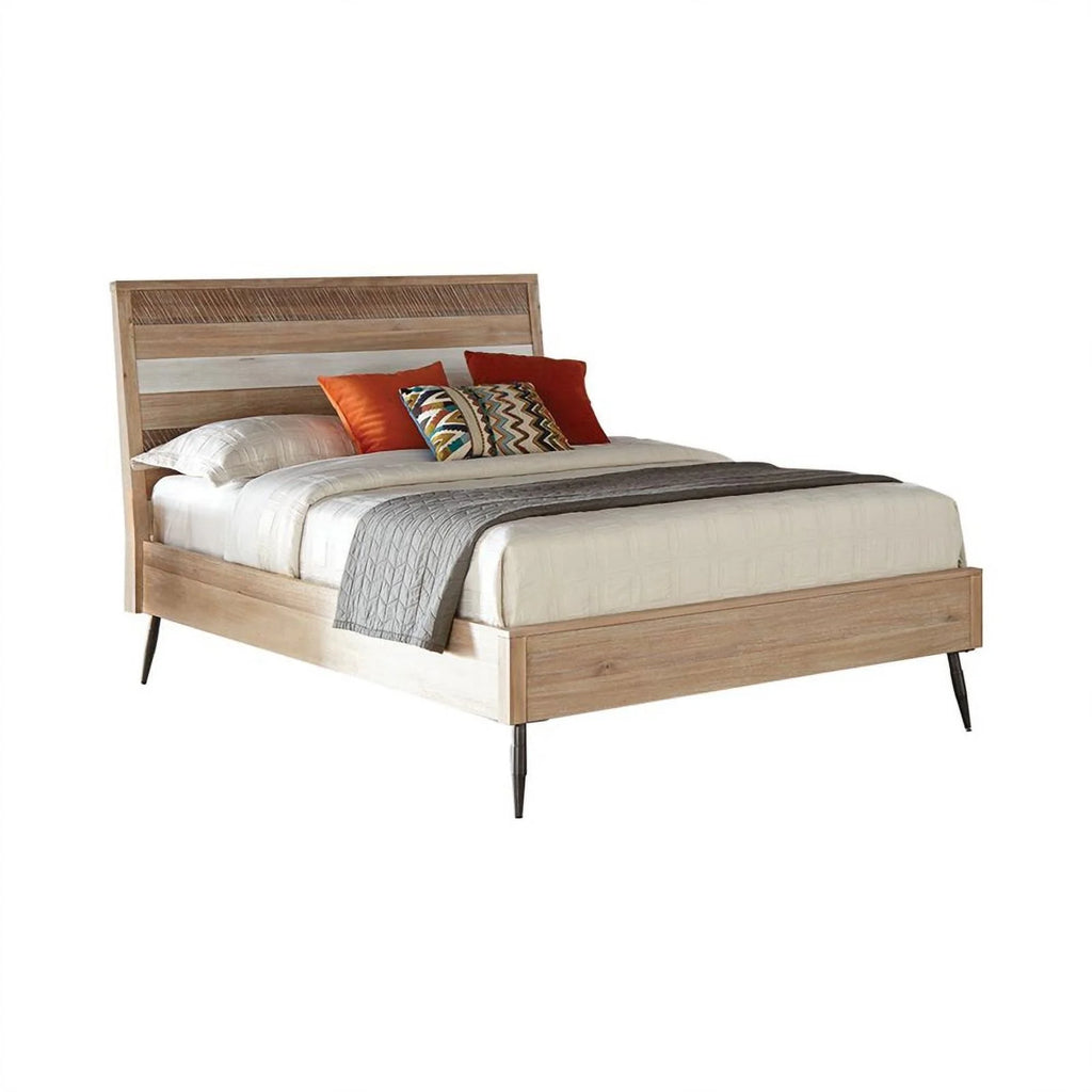 4-piece Brown Wood Eastern King Bedroom Set C918087