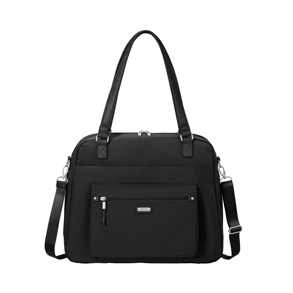 Black Expandable Laptop Tote with RFID Wristlet T269