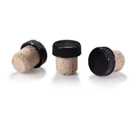 Natural T-Cork with Black Top H23169