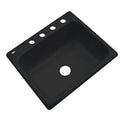 Black 4 Hole Kitchen Sink C6589