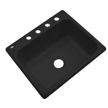 Black 4 Hole Kitchen Sink C6589