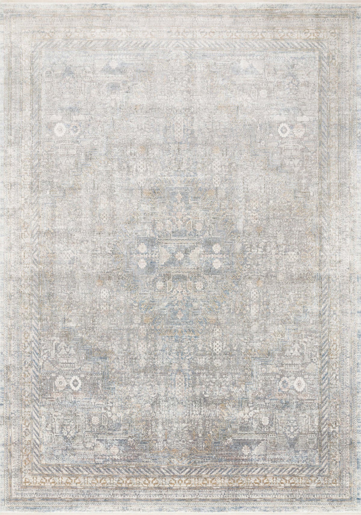 Silver Multi 3'7 x 5' Rug C443761