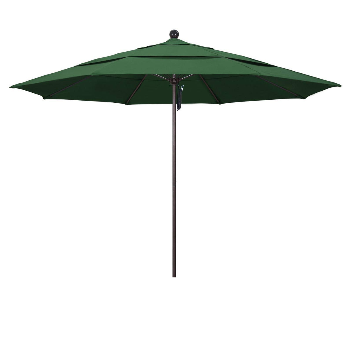 Hunter Green 11 ft. Fiberglass Market Umbrella M382