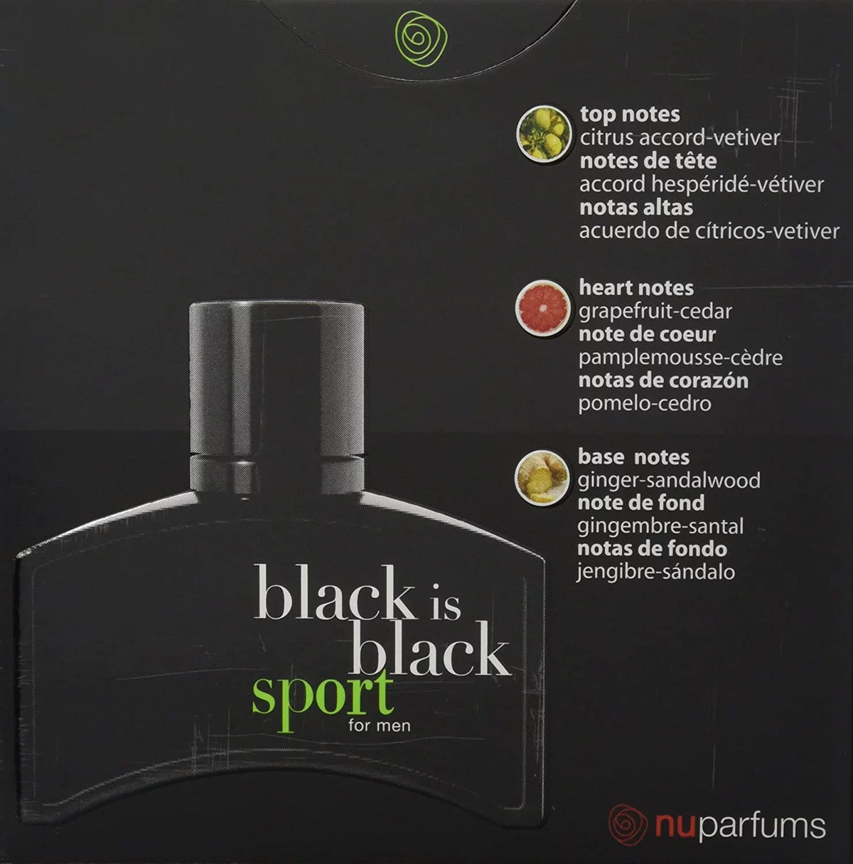 Black Is Black Sport Eau de Toilette 3.4 oz A8571