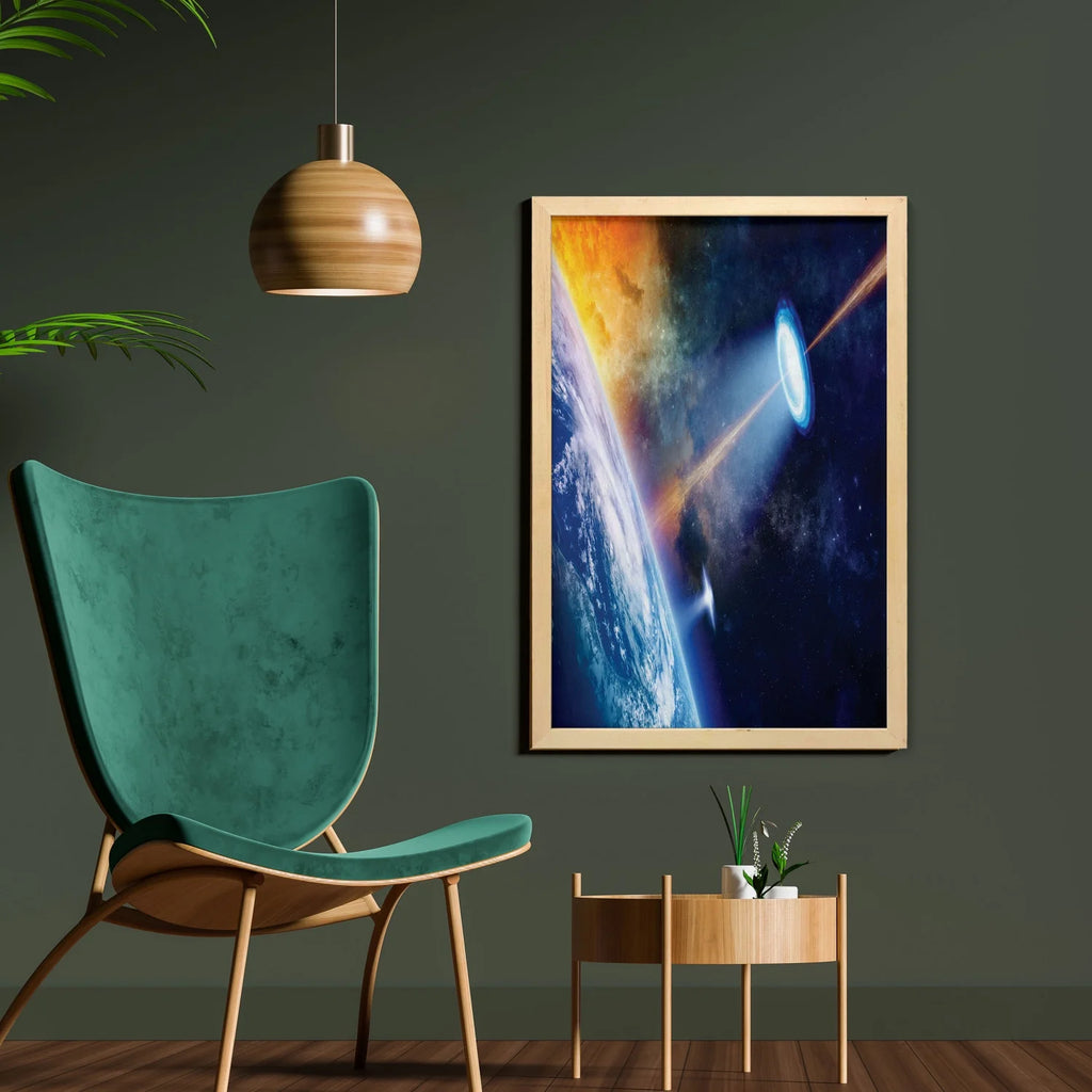 23" x 35" Printed Fabric Wall Art with Frame C72769
