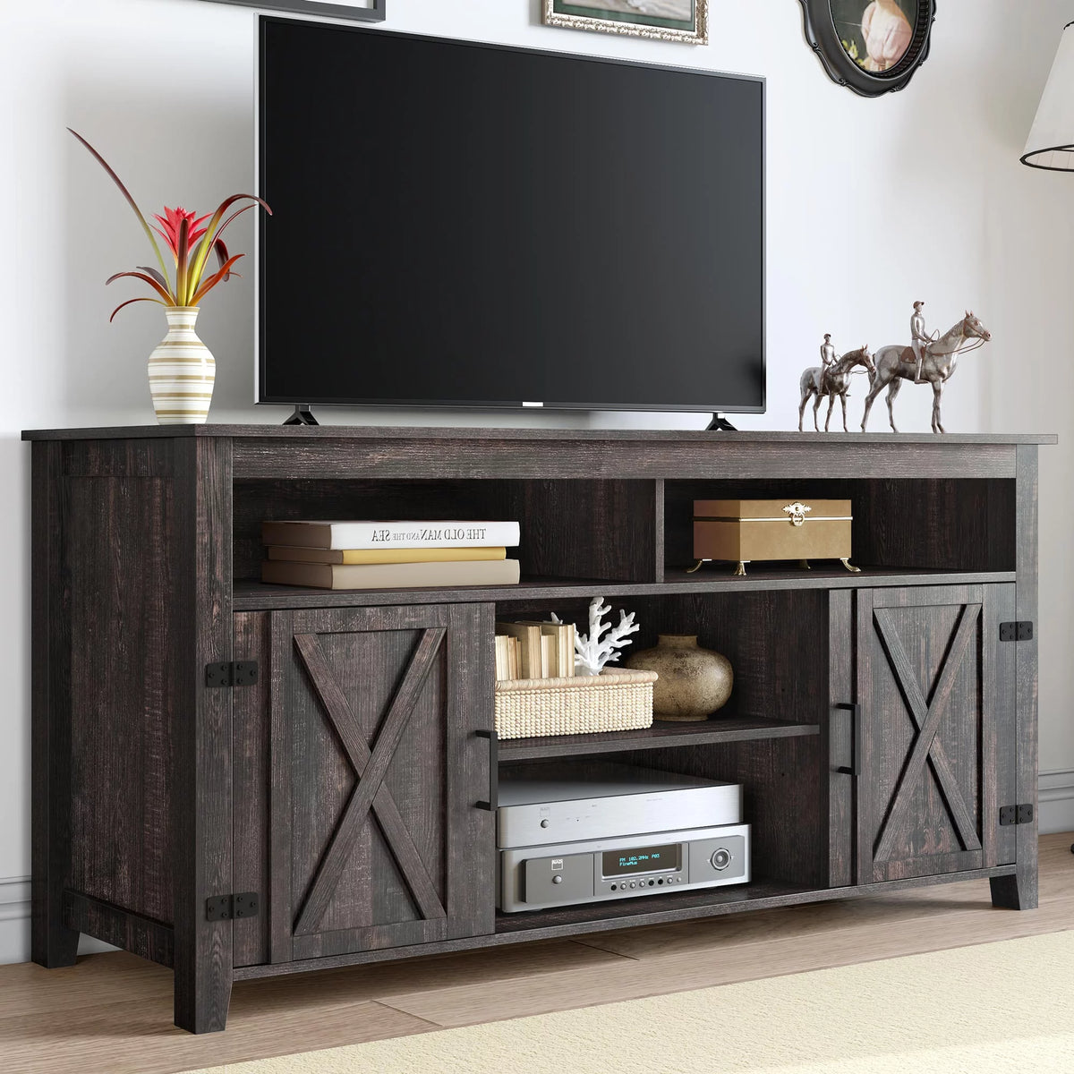 Farmhouse TV Stand for 65 Inch TV T31033