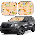 Foldable 2-Piece Car Front Window Sunshade W3181