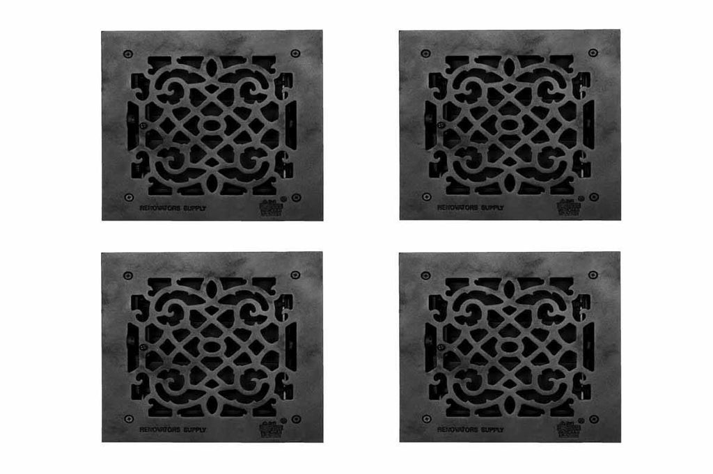 4 Floor Heat Register Louver Vent Cast 8x22 Duct L4825