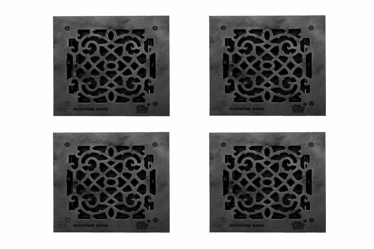 4 Floor Heat Register Louver Vent Cast 8x22 Duct L4825