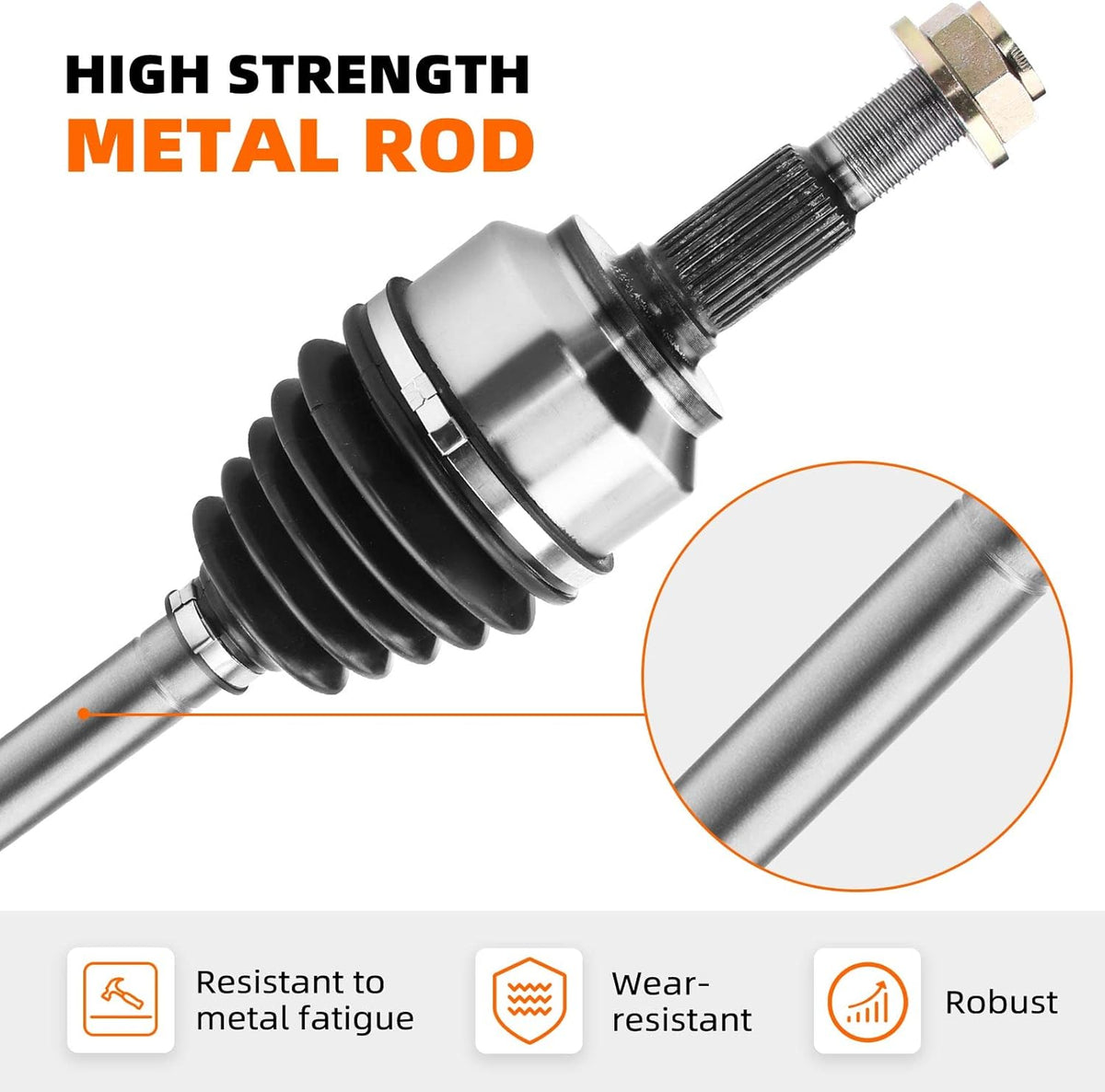 CV Axle Shaft Left Front Driver Side 4WD Pack of 2 B23964