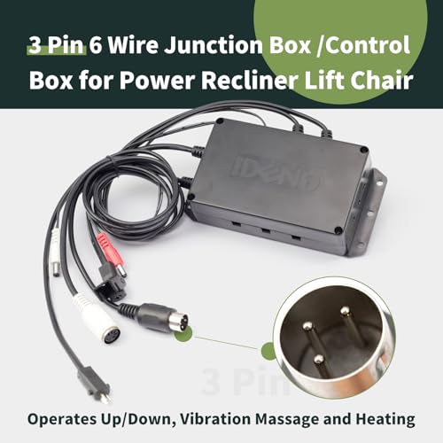 6 Wire Junction Box for Power Recliner Lift Chair J26201