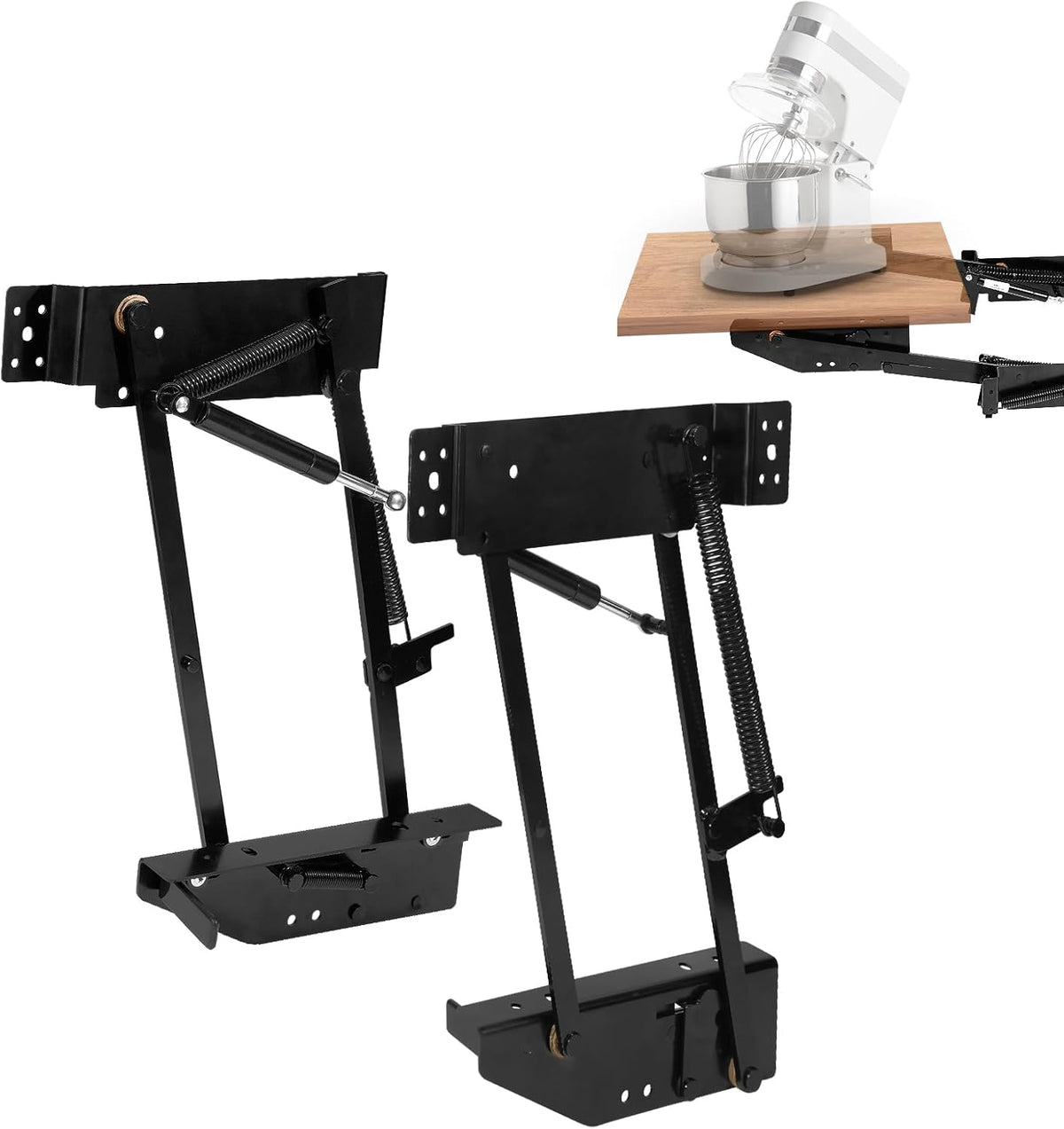 Appliance Lift with Soft-Close, Zinc Finish P366