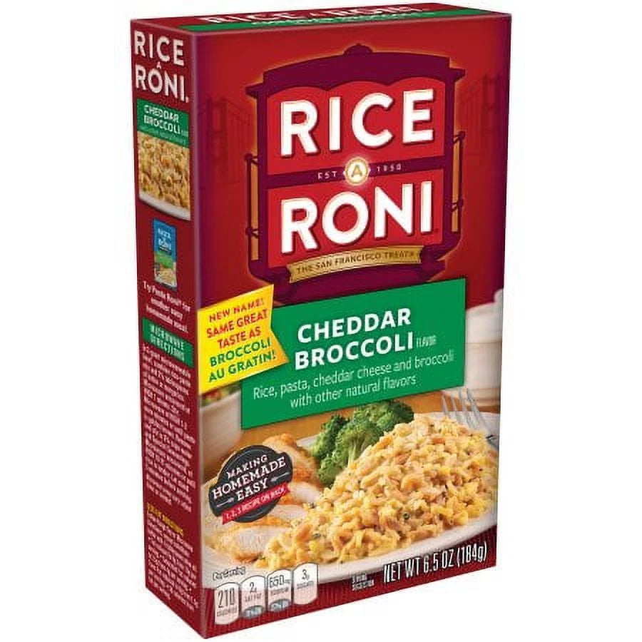 Cheddar Broccoli Rice Mix 6.5 oz Pack of 4 Q30456
