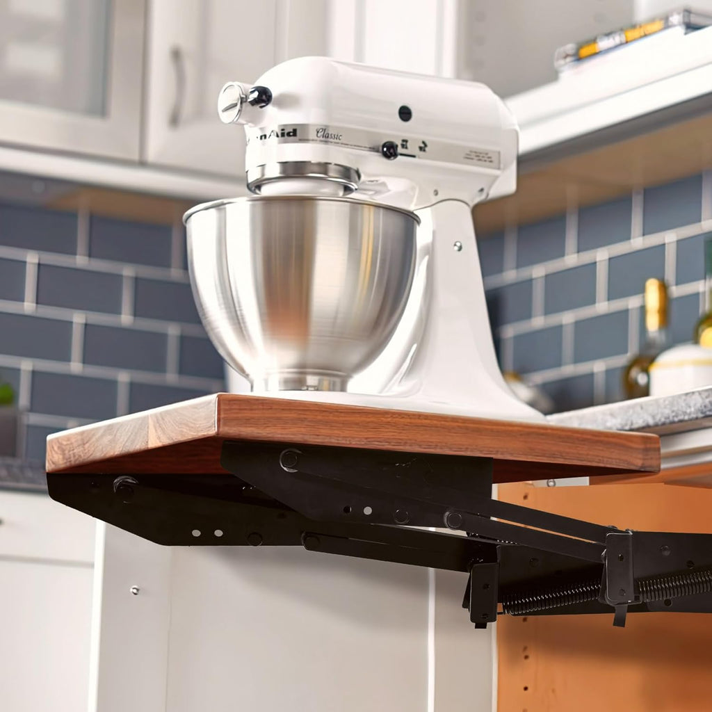 Appliance Lift with Soft-Close, Zinc Finish P366