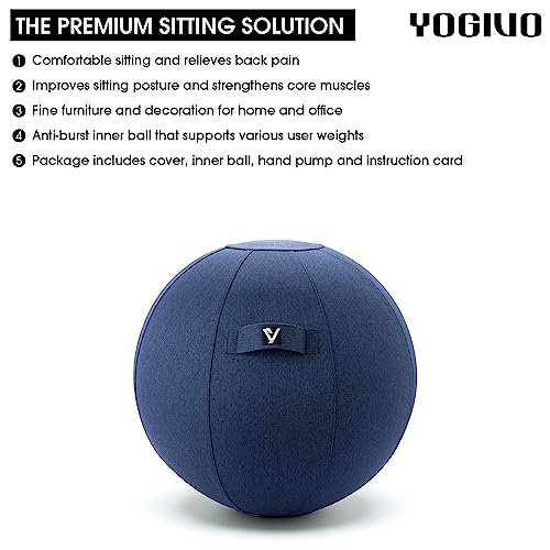 Exercise Ball Chair with Cover and Pump O44845