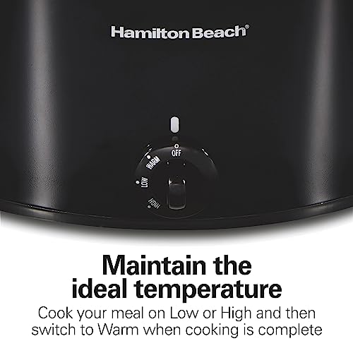 6-Quart Black Portable Slow Cooker F63156