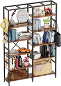 5 Tier Bookcase with 6 Hooks I873