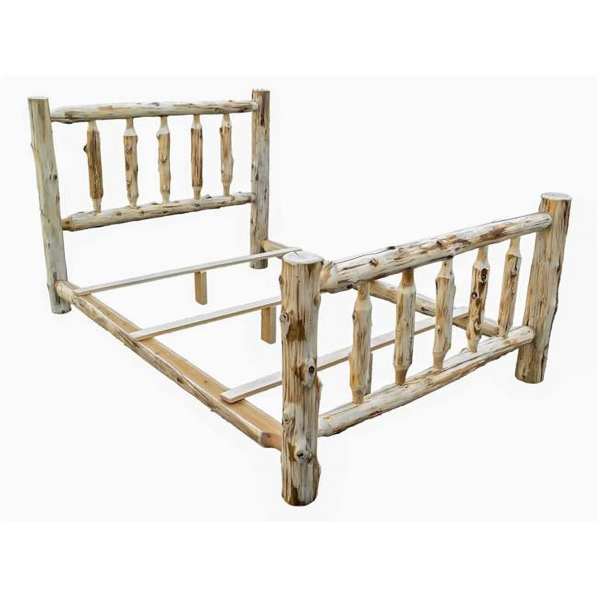 California King Cedar Log Bed L711