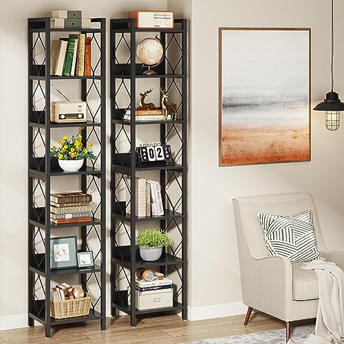 78.7 Inch Extra Tall Narrow 7 Tier Bookshelf M638661