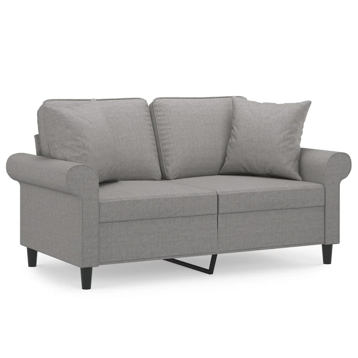 Gray 47.2" Fabric 2-Seater Sofa W8573