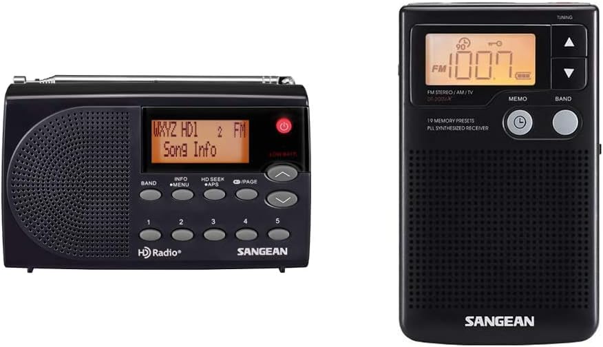 Black Pack of 2 Portable Radio S920380