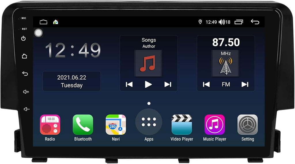 Car Stereo with Carplay and Android Auto, Touchscreen Car Audio Receiver X4532