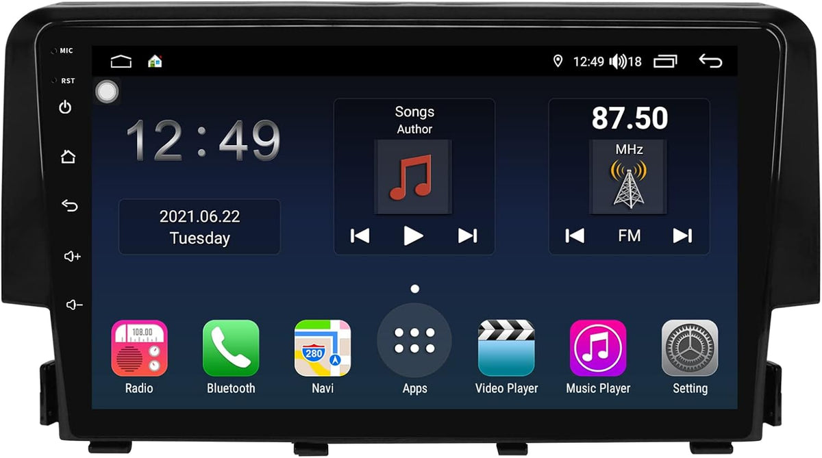 Car Stereo with Carplay and Android Auto, Touchscreen Car Audio Receiver X4532
