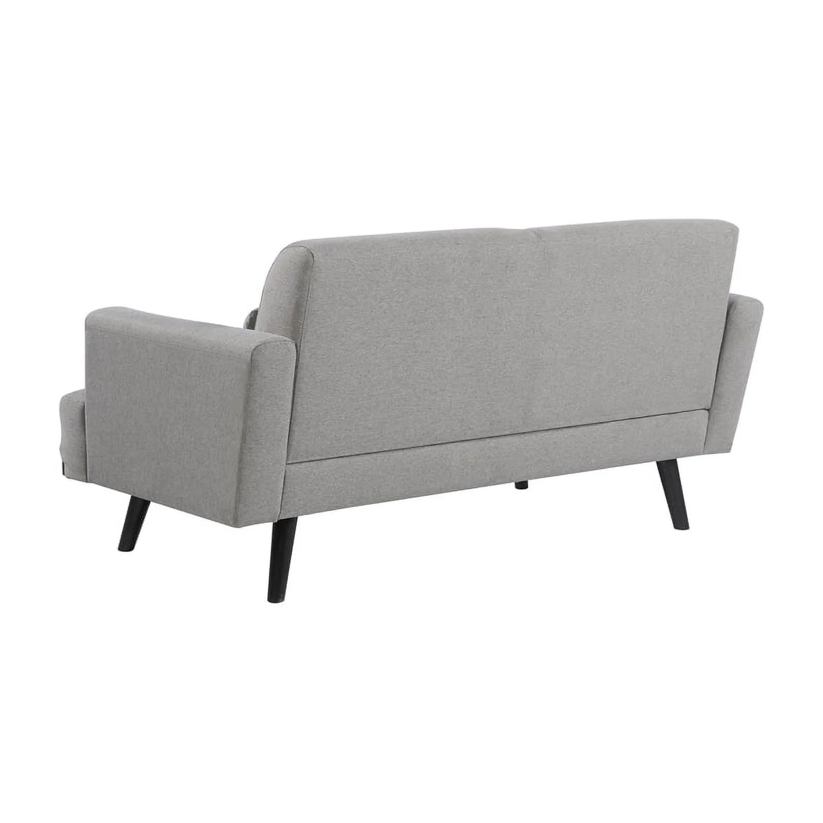 Gray Fabric Upholstered Loveseat D84081
