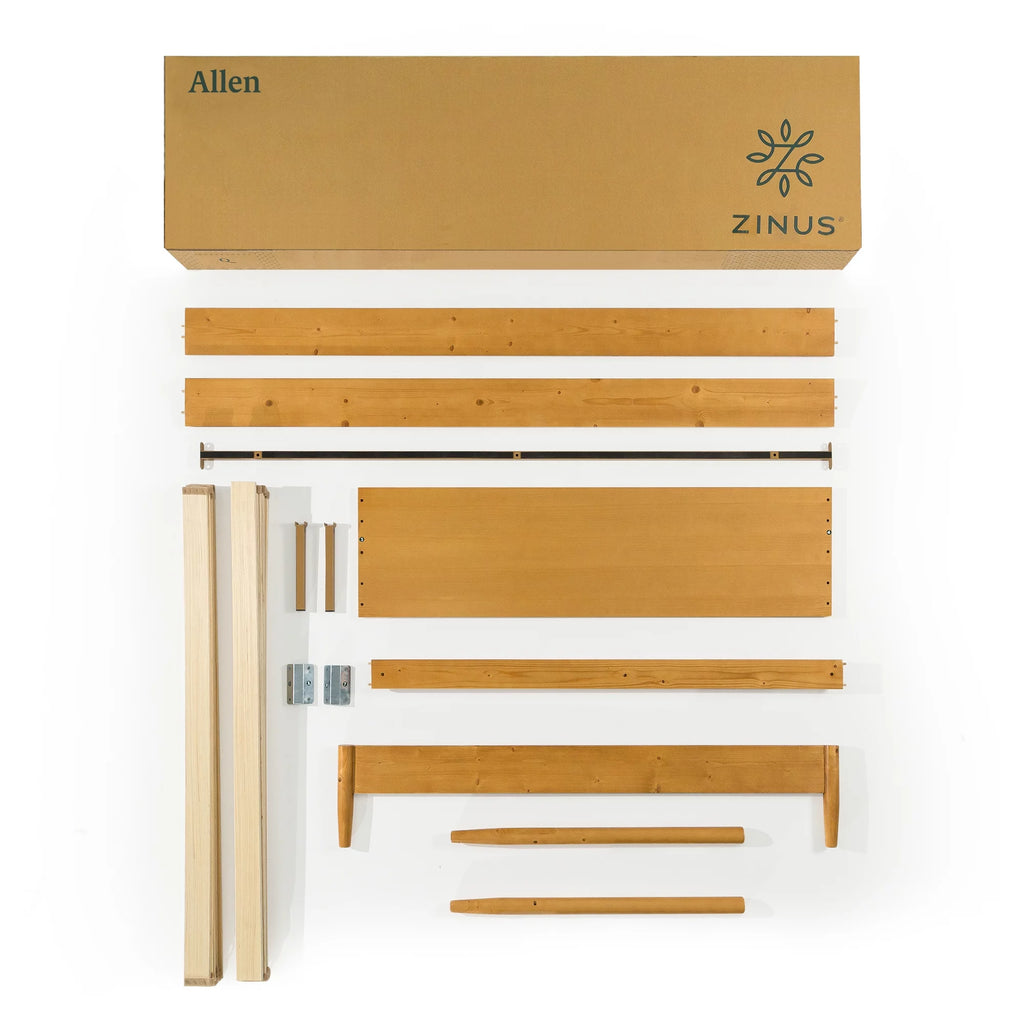 Queen Wood Platform Bed Frame F75342