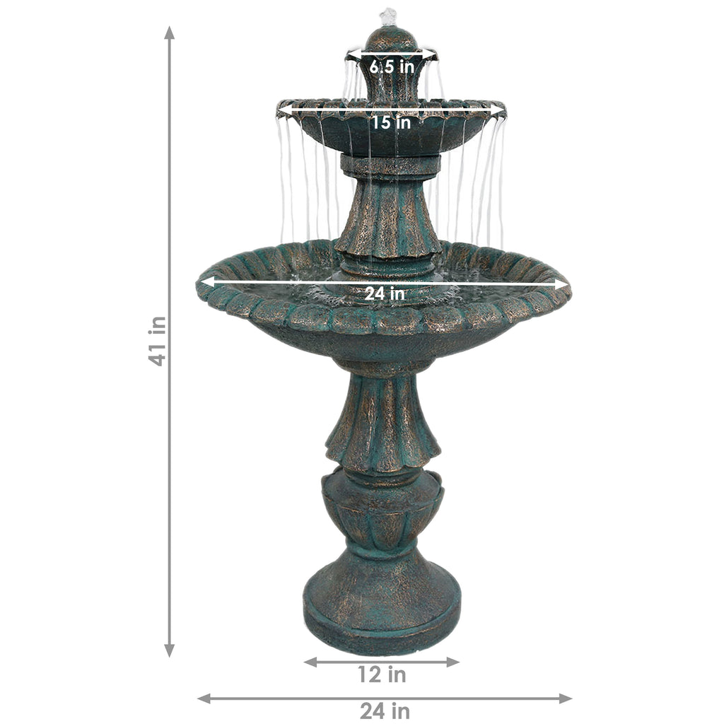 2-Tier Outdoor Water Fountain M112