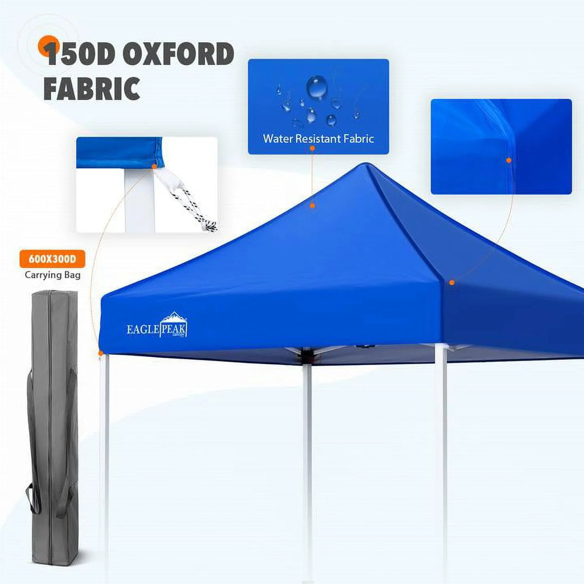 5x5ft Pop Up Canopy Tent Straight Leg Folding Shelter I1043