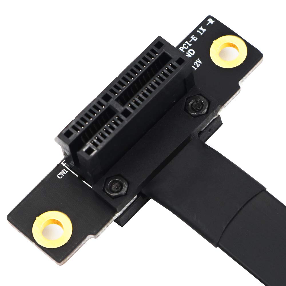 PCI Express 36PIN 1X Extender Extension Cable (90 Degree 20cm) Pack of 2 J28733